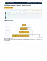 Vorschau - Unterrichtsreihen - Brüche visuell darstellen & vergleichen | Mathematik Klasse 5/6 | Arbeitsheft mit Lösungen - Seite 1