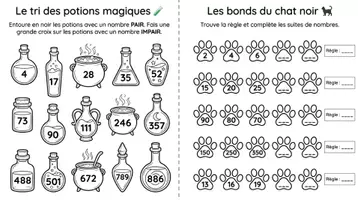 Aperçu - Feuilles d'exercices - Halloween - activités de mathématiques - Français - Page 2