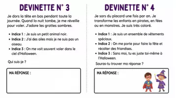 Aperçu - Jeux - Devinettes d’Halloween amusantes | 1er & 2e cycle - Page 3