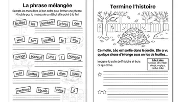 Aperçu - Feuilles d'exercices - Mes écritures d’Automne passe temps automne - Page 3