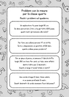anteprima - Esercizi - Problemi con le misure classe quarta - Pagina 1