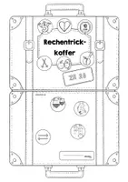 Vorschau - Mal- und Bastelvorlagen - Rechenstrategien ZR 20 | Bastelvorlage Koffer - Seite 1