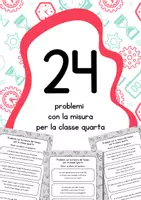 anteprima - Esercizi - Problemi con le misure classe quarta - Pagina di copertina
