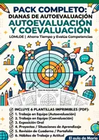 Vista previa - Hojas de trabajo - PACK COMPLETO: Dianas de Autoevaluación y Coevaluación - Portada