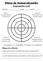 Vista previa - Hojas de trabajo - PACK COMPLETO: Dianas de Autoevaluación y Coevaluación - página 3