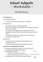 Vorschau - Spiele - School Subjects - Arbeitsblätter - Seite 1