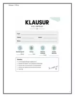 Vorschau - Arbeitsblätter - Italiano_Erste Klausur_EF - Deckblatt