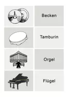 Vorschau - Arbeitsblätter - FINDE DIE PAARE Musikinstrumente für den Musikunterricht - Seite 2