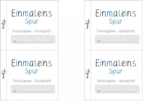 Vorschau - Arbeitsblätter - Einmaleins-Spur - Textaufgaben, Übungsheft - Seite 1
