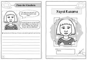 Vorschau - Arbeitsblätter - Künstler-Faltheft: Yayoi Kusama - Seite 2