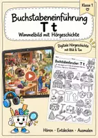 Vorschau - Arbeitsblätter - Buchstabeneinführung Tt - Wimmelbild + Hörtext - Deckblatt