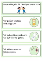 Vorschau - Merkblätter - Regeln und Rituale für den Sportunterricht - Deckblatt