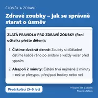 Náhled - 🦷 Zdravé zoubky – jak se správně starat o úsměv (MŠ) - krycí list