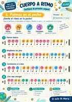 Vista previa - Hojas de trabajo - PACK: Cuerpo a Ritmo | 8 Partituras de Percusión Corporal - página 3