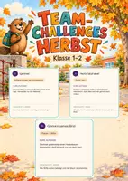 Vorschau - Spiele - Team-Challenges Herbst | Klasse 1–2 - Deckblatt