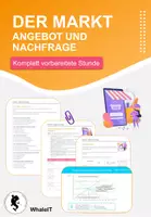 Vorschau - Stundenentwürfe - Angebot und Nachfrage & Marktformen - Komplett vorbereitete Stunde - Wirtschaft - Deckblatt