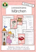 Vorschau - Arbeitsblätter - Märchen: Differenzierter Lesespaziergang Klasse 1-2 (Lesen Leseförderung Grundschule Deutsch) - Seite 1
