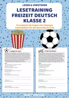 Vorschau - Stundenentwürfe - Lesetraining Alltag Materialpaket – Leseverständnis Klasse 2 | 5 Materialien mit Lösungen - Seite 1