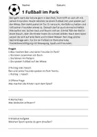 Vorschau - Stundenentwürfe - Leseverständnis Freizeit – Klasse 2 | 10 Lesetexte mit Fragen & Lösungen - Seite 3
