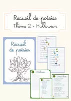 Aperçu - Préparation de séance / Séance complète - Recueil de poésies - Thème 2 - Halloween - Page de couverture