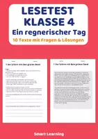 Vorschau - Stundenentwürfe - Lesetest Materialpaket Klasse 4 | 5 Materialien mit Fragen & Lösungen (Set 2) - Seite 1