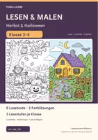 Vorschau - Arbeitsblätter - Lesen & Malen Herbst/Halloween – Klasse 3/4 - Seite 1