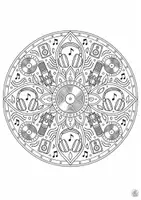 Vorschau - Mal- und Bastelvorlagen - Mandalas für den Musikunterricht – Teil 2 | 16 musikalische Ausmalbilder - Seite 2