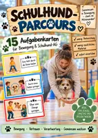 Vorschau - Stationenlernen - Schulhund-Parcours – 15 Stationskarten für Bewegung & Schulhund-AG - Deckblatt