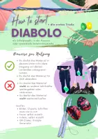Vorschau - Unterrichtsreihen - Diabolo lernen: Schritt für Schritt Erklärungen und die ersten Tricks (inkl. Videos) - Deckblatt
