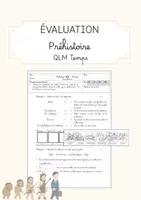 Aperçu - Préparation de séance / Séance complète - Évaluation Préhistoire - QLM Temps - Page de couverture