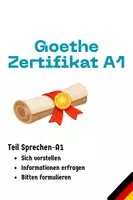 Vorschau - Arbeitsblätter - Goethe-Zertifikat A1, Teil: Sprechen - Deckblatt