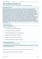 Vorschau - Arbeitsblätter - Arbeitsblatt Religion Klasse 5 – Wie die Bibel entstanden ist - Deckblatt
