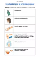 Vorschau - Arbeitsblätter - Hygiene- und Sicherheitsregeln in der Schulküche (AES) - Seite 1