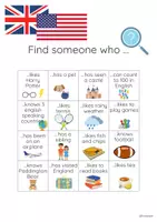 Vorschau - Arbeitsblätter - Englischstarter - Find someone who - Seite 2