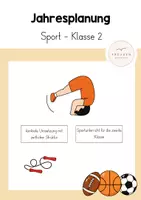 Vorschau - Stundenentwürfe - Jahresplanung Sport - Klasse 2 - Deckblatt
