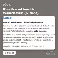 Náhled - Pravek - od lovcu k zemedelcum (6. trida) - krycí list