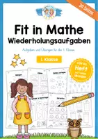 Vorschau - Arbeitsblätter - Mathe 1. Klasse - Aufgaben zur Wiederholung (30 Arbeitsblätter) - Deckblatt
