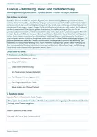 Vorschau - Arbeitsblätter - Arbeitsblatt Religion Klasse 6 – Exodus: Befreiung, Bund und Verantwortung - Deckblatt