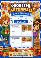 anteprima - Esercizi - Problemi autunnali classe seconda - Pagina di copertina