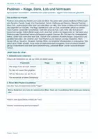 Vorschau - Arbeitsblätter - Arbeitsblatt Religion Klasse 6 – Psalmen: Klage, Dank, Lob und Vertrauen - Deckblatt