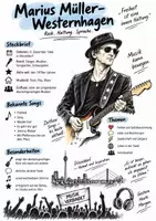 Vorschau - Arbeitsblätter - Lernposter + Arbeitsblätter "Marius Müller-Westernhagen" + Lösung & MP3 + Mindmap + Infografiken - Deckblatt