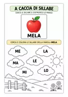 anteprima - Materiale di supporto/inclusione - A CACCIA DI SILLABE - Pagina di copertina