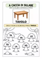 anteprima - Materiale di supporto/inclusione - A CACCIA DI SILLABE - Pagina 2