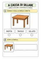 anteprima - Materiale di supporto/inclusione - A CACCIA DI SILLABE - Pagina 3