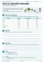 Vorschau - Unterrichtsreihen - Kennzeichen des Lebens – Biologie Arbeitsblätter Klasse 5 | Natur und Technik - Deckblatt