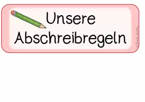 Vorschau - Poster - Abschreibregeln - 6 Wortkarten - Seite 1