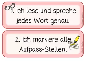 Vorschau - Poster - Abschreibregeln - 6 Wortkarten - Seite 2