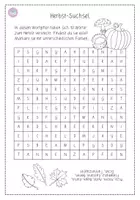Vorschau - Arbeitsblätter - Herbst Suchsel - 1. & 2. Klasse - Seite 2