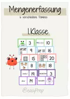 Vorschau - Stationenlernen - 6 Zahlen-Domino ZR20 – Mengenerfassung & Zahlendarstellungen | 1. Klasse - Deckblatt
