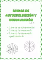 Vista previa - Evaluación - DIANAS de AUTOEVALUACIÓN Y COEVALUACIÓN - Portada